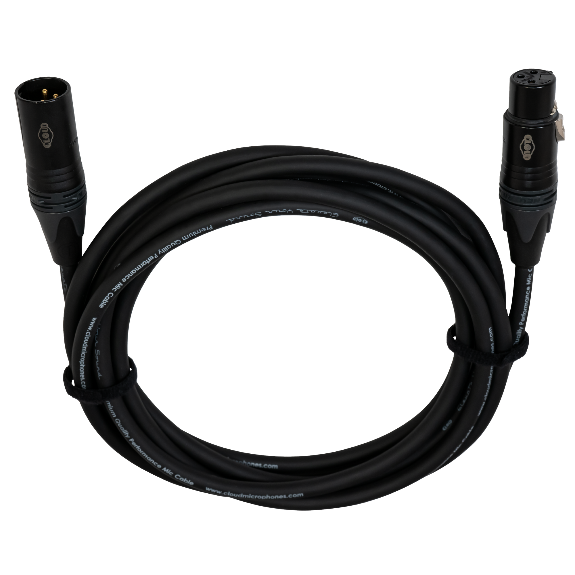 Elevated Premium Performance XLR Microphone Cable (Black) – Cloud Elevated Premium Performance XLR Microphone Cable (Black) – Cloud