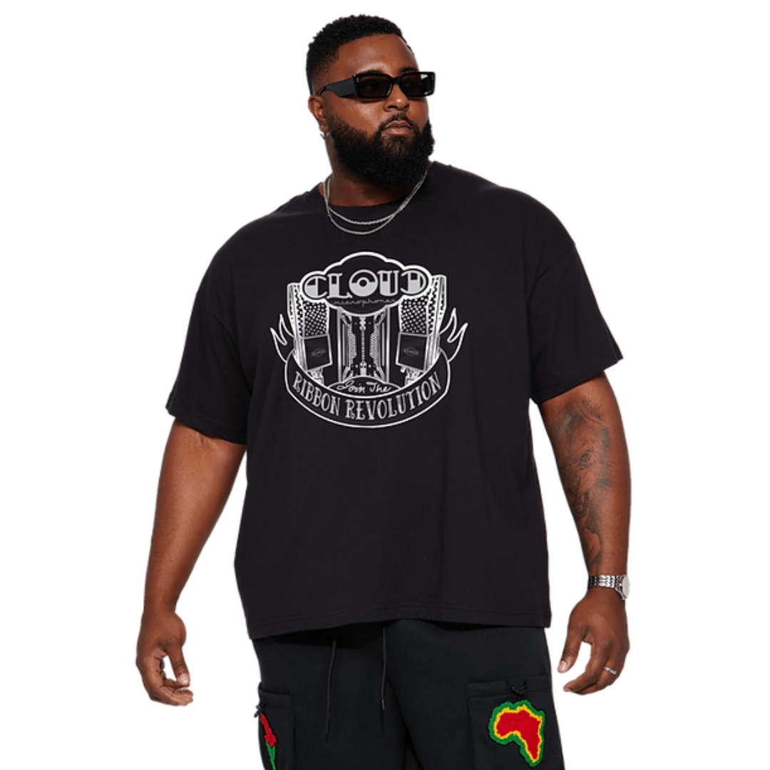 Cloud Ribbon Revolution T-Shirt "Jimmy Butcher Tattoo Design"